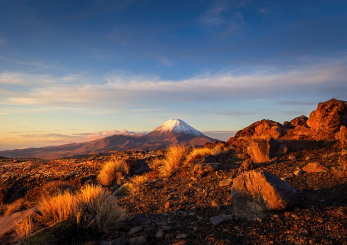 Mt Ngauruhoe During Golden Hour