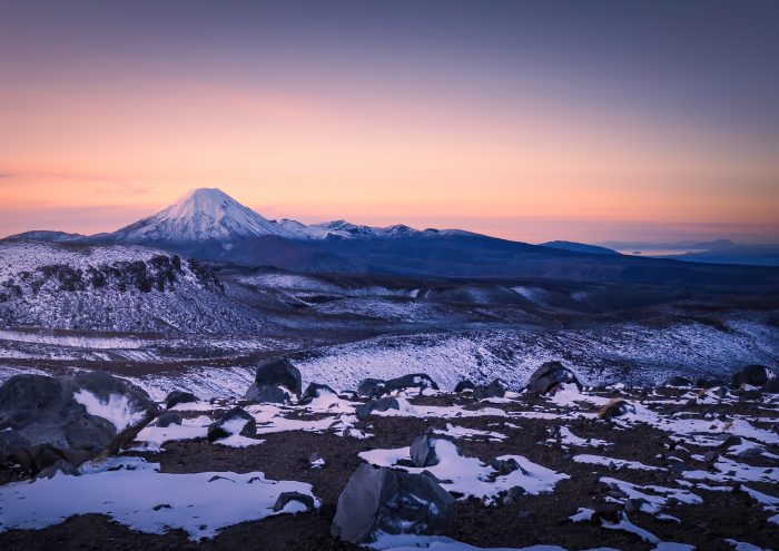 Sunset Over Tongariro National Park
