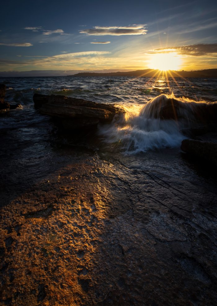 Lake Taupo At Sunset